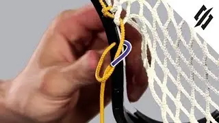 Как натянуть струну для лакросса | Боковой узел | Шаг 7 | StringKing