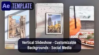 Vertical Slideshow - Customizable Mockup - After Effects Social Media Template | Download Links