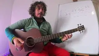 How to play the  Byzantine scale on the bassguitar