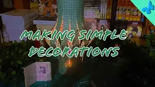 Making a Paper Lantern and Book Decoration | Vlogmas Day 7 | Authortube