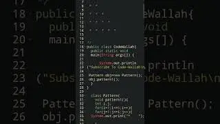 Pattern #1 in Java Language program| Pattern print in Java | 