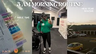 my 5AM REALISTIC CHRISTIAN GIRL morning routine | prayer walks, gym, & bible study