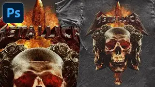 How to Create a🤘Metallica Shirt Design in Photoshop (2024)