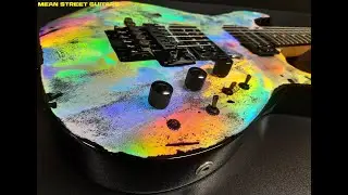 Mean Street Guitars Holoflash finish on this vintage Kramer Sustainer