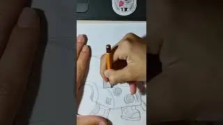 Pencil drawing 8 bit Brawlstars.