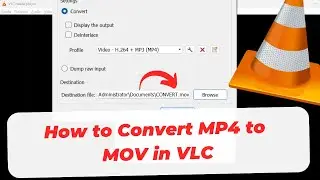 How to Convert MP4 to MOV in VLC