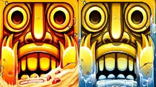 Temple Run 2: Blazing Sands VS Frozen Shadows iPad Gameplay HD