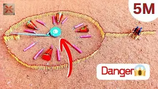 Crazy Cracker Chain Reaction 🔥 Full Firecracker Setup Experiment | Diwali Blast Test | Matchstick