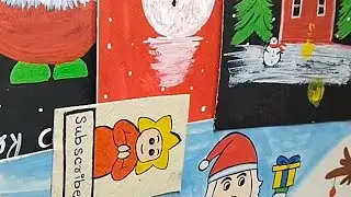 #christmas celebration drawing acrylic painting love