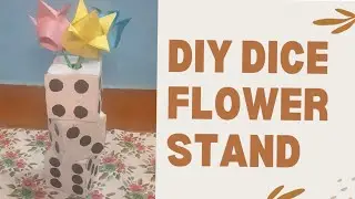 Beautiful Paper Flowers on Dice | Creative Craft Idea