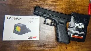 Установка коллиматорного прицела Holosun 508T Red dot на Glock MOS