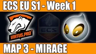 Virtus.Pro vs Dignitas | Map 3 (Mirage) | Week 1 ECS EU Season 1 2016