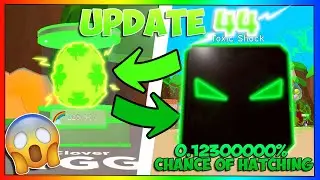 😱I GOT THE NEW *TOXIC SHOCK* BUBBLE GUM SIMULATOR UPDATE 44 NEW SECRET PET *FROST SENTINEL*🍀