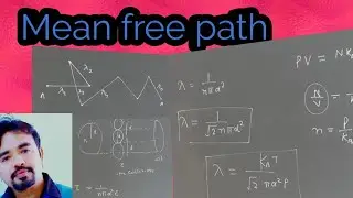 Mean free path and its expression || XI Physics