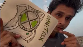 ASMR drawing You Ben 10 OMNITRIX spraying Water 💧 version