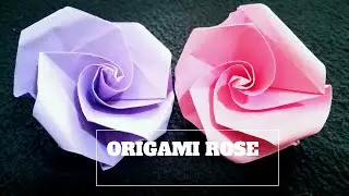 Diy/ origami rose. Easy craft for kids / paper craft