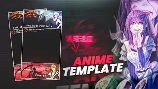 How To Make Anime Template for instagram | Full Tutorial