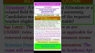 UTTARAKHAND TEACHER Recruitment 128 Vacancy #allgovernmentjobs #viralshort #ukgovernment