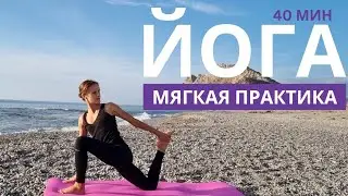 Практика Йоги 40 Мин Для Всех Уровней | Мягкая Хатха Йога