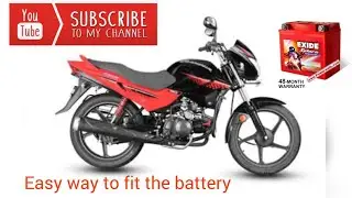 hero glamour battery change|| #batterychange || #bikebattery how to change motorcycle battery
