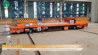 Vertical and Horizontal Movement Dual Hydraulic Lifting Rail Electric Transfer Trolley#machine