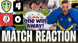 LEEDS UNITED 4-0 BRISTOL CITY! Match Reaction