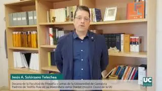 Jes&uacute;s Sol&oacute;rzano, padrino de la investidura de Te&oacute;filo Ruiz como Doctor Honoris Causa de la UC