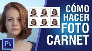 👋 CÓMO HACER FOTO CARNET en PHOTOSHOP #12