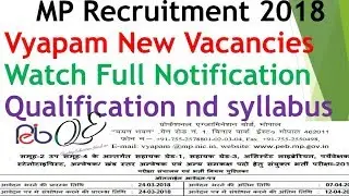 Mp PEB new group 2 group 4  Recruitment 2018 || Total Post=157