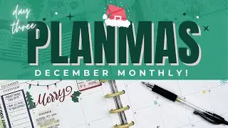 December Monthly in my Work Planner // PLANMAS Day 3 | Plans by Rochelle