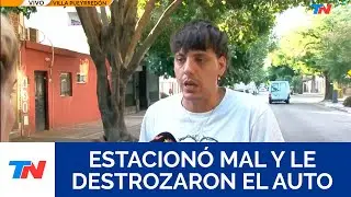 SAN MARTÍN I Estacionó mal para ir a una fiesta y le destrozaron el auto: 