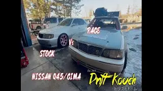 Infiniti Q45/CIMA VIP Drift Sedan vs STOCK Infiniti Q45