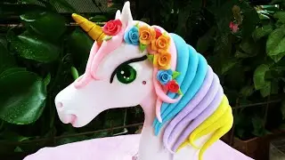 Como hacer Unicornio en porcelana fría