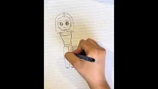 How to Draw a Cute Girl Step by Step | Easy Drawing for Kids