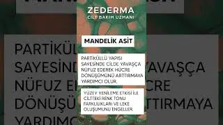 Zederma Akne Serum i&ccedil;erisinde ne var? Zederma ile sağlıklı ciltler..