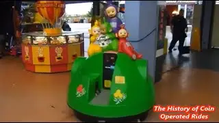 1990s Amutec Coin Operated Roundabout Kiddie Ride - Teletubbies Tubbytronic Super Dome
