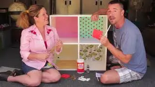 DIY Modern Bookshelf Dollhouse with Cathie & Steve