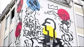 VLP - Fresque Paris 4 - Ceci n'est pas un graffiti