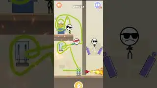 Attack Draw Line 🤭[ LEVEL -  23 ] ✅🤣 #shorts #yuran #games #viral #trending  #gaming #youtubeshorts