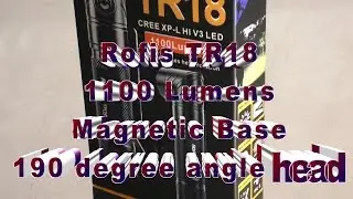 Rofis TR18 Swivel Head 1100 Lumen Pocket Flashlight