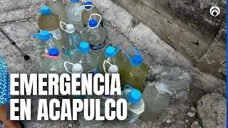 Acapulco siguen sin agua por daños del sismo de 2 de enero