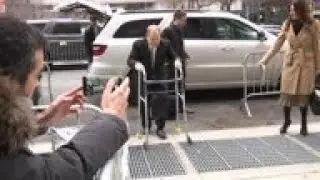 Harvey Weinstein arrives at court in New York
