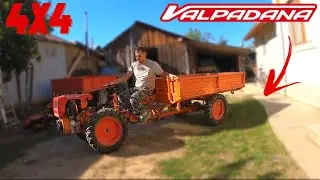 Motocultor 4x4 cu Remorca si Freza - Valpadana VMC 14 (Prezentare si Pornire)