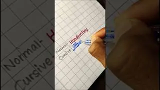Normal vs cursive handwriting 😍✍️.  #youtube #handwriting #youtube #shortvideo #cursive