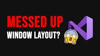 Visual Studio Tip #17 - How to restore a Window Layout