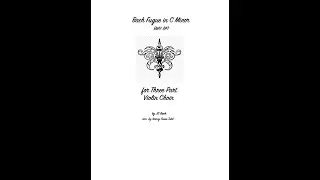 Bach Fugue in C Minor (BWV 847) for three Violins