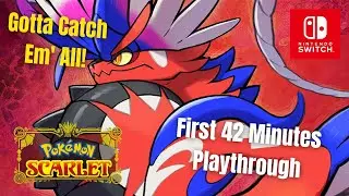 First 42 Minutes of Nintendo Switch Pokemon Scarlet Playthrough (WNTP?)