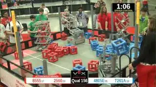 2015 VRC Math Q156 - 8555 2560 vs 4805E 7261A - 67 to 55 - VEX Worlds 2015 - Math Division