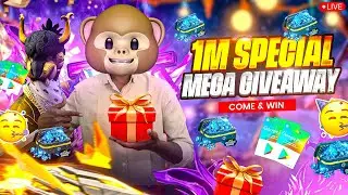 SRB YT 1Million Special Giveaway Come On Guys❣️🤩🤗 || @funwithsrbyt || #freefire #live #srb #scb