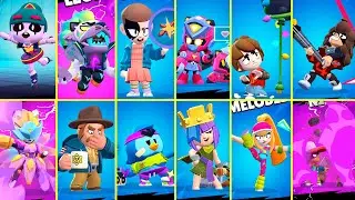 ALL 27 #StrangerThings Skins in Brawl Stars!